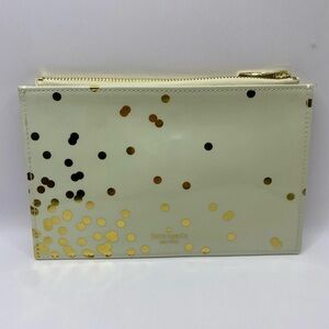 Kate Spade Cream and Gold Clutch